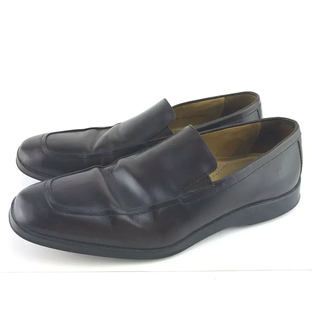 Cole Haan Air Loafer Men's 9 Brown Leather Apron Toe‎ Slip On Comfort Shoe